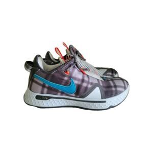 Nike PG 4 Paul George Football Gray-Laser Blue SZ 8.5 CD5079-002